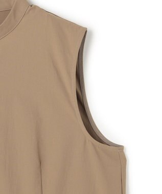 uncrave クールタッチカラータイプライター ペプラムブラウス キャメルベージュ