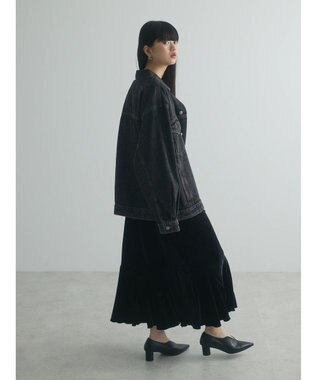 Green Parks armonia．ベロアキャミワンピース Black