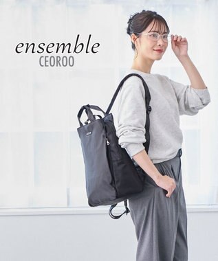 ROOTOTE 3675【多機能-撥水加工】LT.セオルー.アンサンブル-B 02：ブラック