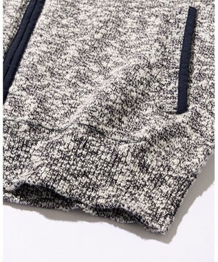 JOSEPH ABBOUD MOUNTAIN 【洗える・イタリア糸使用】 コットンスラブ ニット ブルゾン ネイビー系1