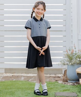 組曲 KIDS  【110-140㎝】 COOLMAXカノコワンピース ブラック