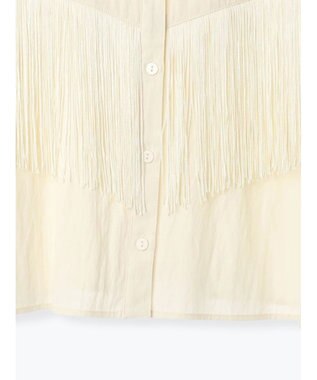 Te chichi フリンジショートシャツ《2025Autumn catalog vol.2 item》 オフホワイト