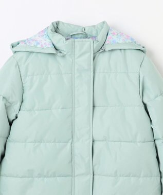 ANY KIDS 【洗濯機OK】中綿リボンコート ミント