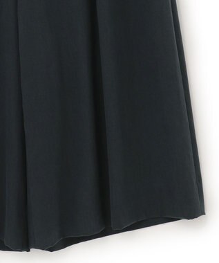 ICB 【洗える】 フィブリルツイル タックパンツ ブラック系