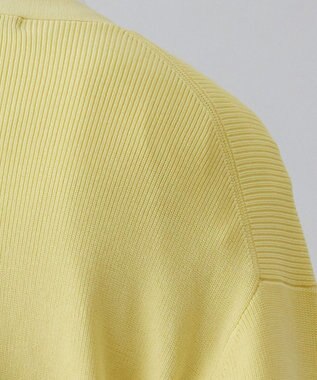 UNFILO MENS イージーケア ニットカーディガン [23年春夏商品] イエロー