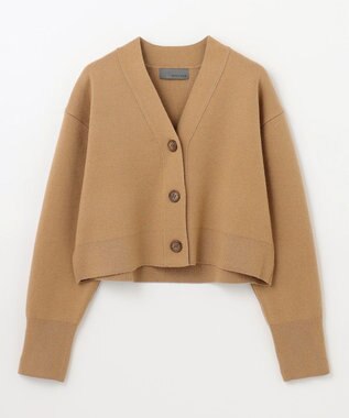 uncrave 【選べるレングス】ウールナイロン ジャガード ニット カーディガン（uncrave STANDARD） キャメル