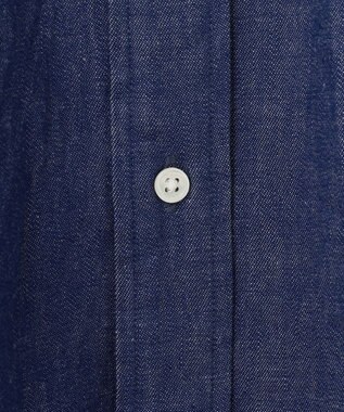J.PRESS MEN デニムルックツイル ボタンダウンシャツ ブルー系