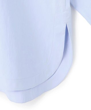 UNFILO ノーカラーコンフォートシャツ サックス