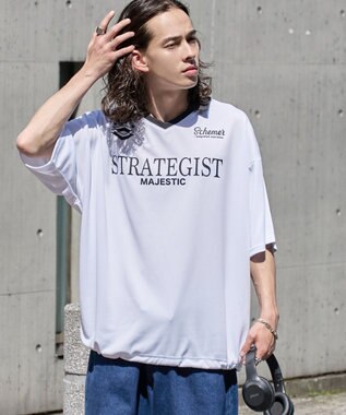 WEGO 【ユニセックス着用ITEM/MLサイズ展開】ドロストゲームシャツプルオーバー ホワイト