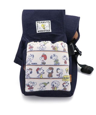 PET PARADISE スヌーピー 変身柄 抱っこ スリング キャリーバッグ【超小型犬】 紺（ネイビー・インディゴ）