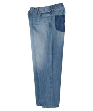 AMERICAN HOLIC アシンメトリーデニムワイドパンツ Indigo