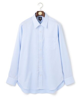 J.PRESS MEN 【KING SIZE】【PREMIUM PLEATS / 形態安定】スーピマコットンドビーストライプ シャツ/レギュラーカラー サックスブルー系1