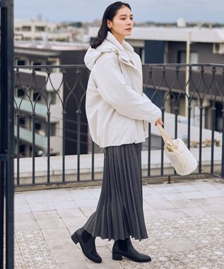 ANY 撥水フーデットダウンコート エクリュ