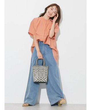 AMERICAN HOLIC フロントフリルブラウス Orange