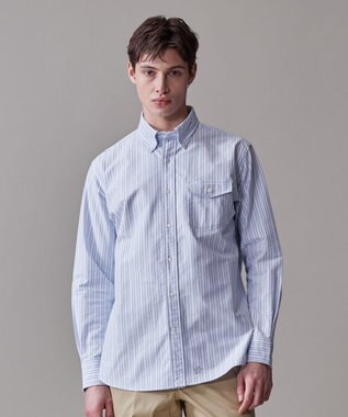 コットンオックス マルチストライプ シャツ / ボタンダウン