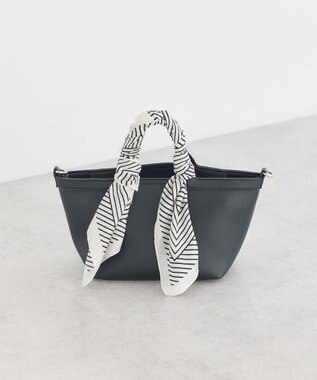 earth music&ecology スカーフSET 2WAYミニトートバッグ Black