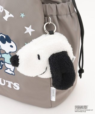 Y'SACCS SNOOPYデザイン 2way巾着トート(クッキー） グレー