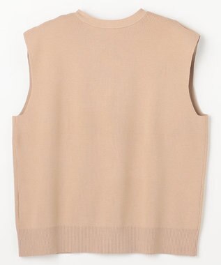 ANY メタルボタンニットベスト ベージュ