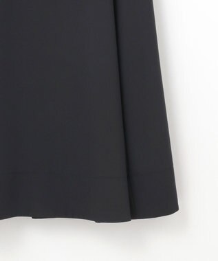 組曲 L 【KUMIKYOKU NAVY】ジョーゼットシフォン フリルワンピース ネイビー系