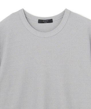 JOSEPH HOMME 新素材【清涼感】メランジクロスジャージー　クルーネックカットソー ライトグレー系