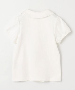 ANY KIDS 丸襟付き 半袖 ブラウス ホワイト