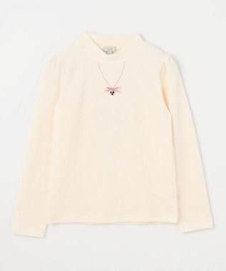 ANY KIDS ハイネック長袖カットソー エクリュ