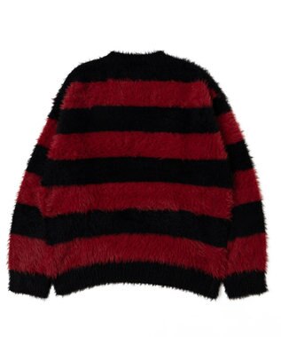 WEGO 【ユニセックスITEM着用】フェザーボーダープルオーバー レッドボーダー