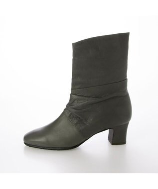 MODE ET JACOMO <D'ICI>ドレープハーフブーツ ダークグレー