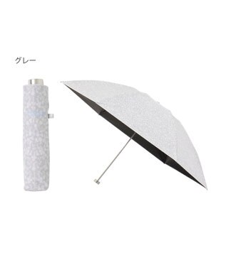 MOONBAT 【 遮光率100％/遮熱/UV/軽量】MACKINTOSH PHILOSOPHY(マッキントッシュフィロソフィー)晴雨兼用日傘 小花柄 バーブレラ 折りたたみ傘 フワクール生地使用 グレー