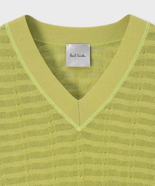Paul Smith シアーVネック ニット ゴールデンイエロー