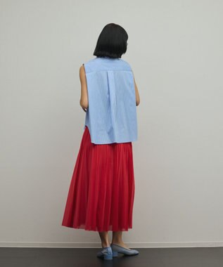 GRACE CONTINENTAL トリコットプリーツスカート レッド