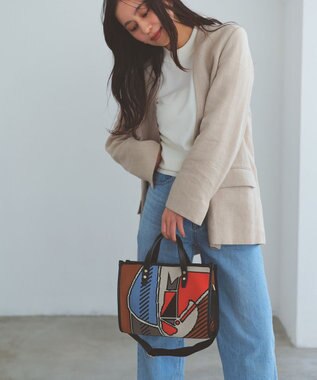 TOPKAPI 【TREASURE TOPKAPI】ニットジャガード  2way ミニ トートバッグ