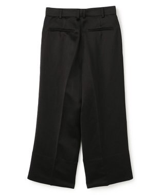 BEIGE， CASSITER / リネンブレンド サテンクロップドパンツ Black