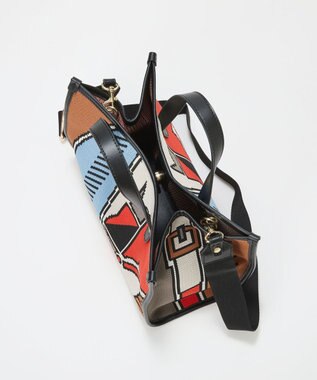 TOPKAPI 【TREASURE TOPKAPI】ニットジャガード  2way ミニ トートバッグ オレンジ