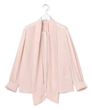 23区 S 【洗える】ドットドビーデシン ブラウス ピンク系