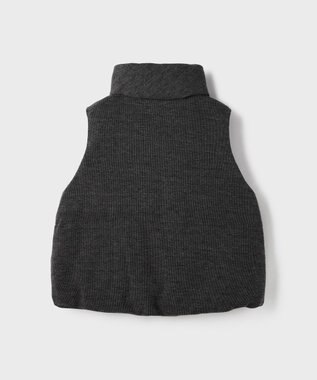 GRACE CONTINENTAL スタンドニットダウンベスト グレー