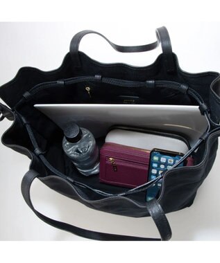 UNBILLION preche パラフィン防水キャンバスドロストトートバッグ ブラック