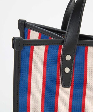 TOPKAPI 【TREASURE TOPKAPI】ニットジャガード  2way ミニ トートバッグ ブルー