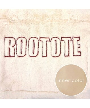 ROOTOTE 3637【ふわふわ】SC.スクエア.ファー.ロゴ-A 01：アイボリー