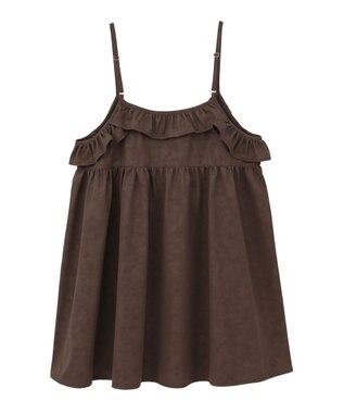 earth music&ecology フェイクレザーキャミチュニック Brown