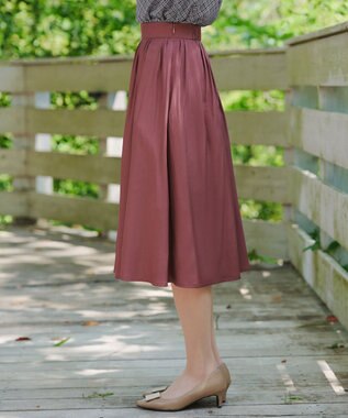 Tiaclasse パニエ付きフレアスカート ピンク