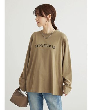 Green Parks オーバーサイズロゴチュニック Khaki