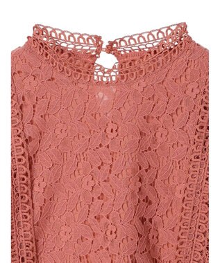 Green Parks ・Ｐｅｔｉｔ　Ｆｌｅｕｒ　フレンチレーシ－ブラウス Pink