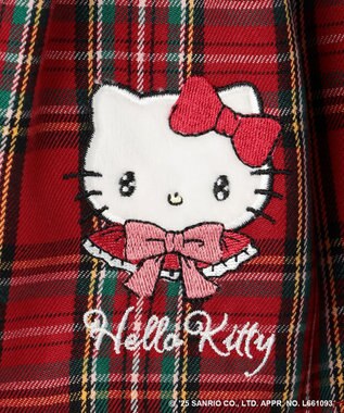 ANY KIDS 【ハローキティ×ANY KIDS】ドッキング刺繍 長袖Tシャツ レッド