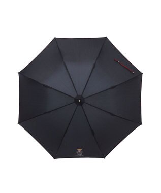 MOONBAT 【WEB限定】POLO RALPH LAUREN（ポロ ラルフローレン）ポロベア×チェックパイピング 無地 FLAG BEAR 長傘 8本骨 ブラック