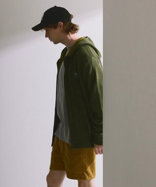 OP／FILA 【ocean pacific】ニットジップパーカー カーキ