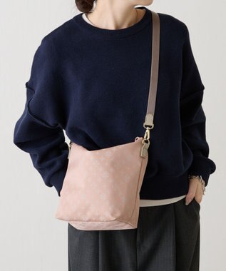 russet ナイロンジャガード2WAYミニショルダーバッグ(CE-1627) BeigePink