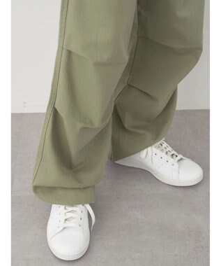 earth music&ecology ツイルバルーンパンツ Green