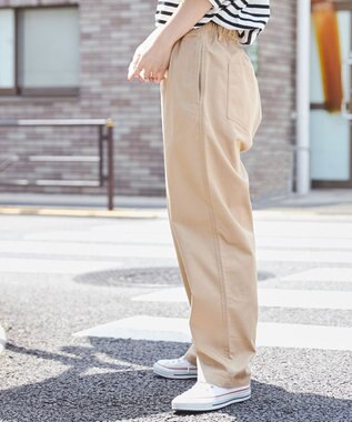 WEGO 【ウエストゴム/手洗い可】チノイージーパンツ ベージュ