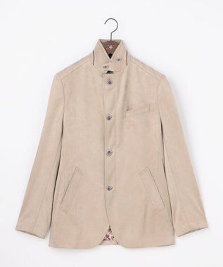 JOSEPH ABBOUD 【キングサイズ・家で洗える/ストレッチ/スウェードタッチ】ウォッシャブルスウェードジャケット ベージュ系